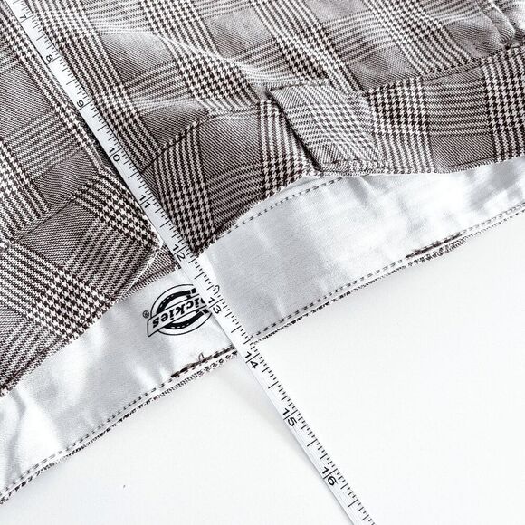 Dickies Womens Houndstooth Straight Trouser Pants Brown Size 8R - Picture 12 of 12